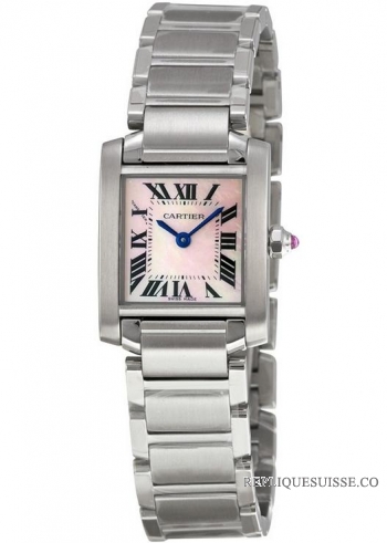 Cartier Tank Francaise Pink Mother Pearl W51028Q3 Montre Réplique