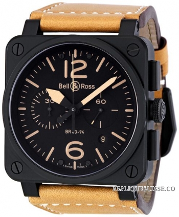 Bell & Ross BR-03-94 Instrument HERITAGE Chronographe Montre Réplique [20141203047]