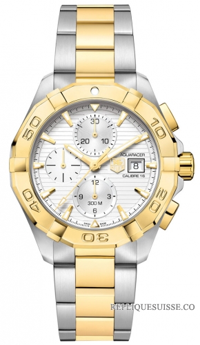 TAG Heuer Réplique Aquaracer Chronographe argent Dial CAY2121.BB0923