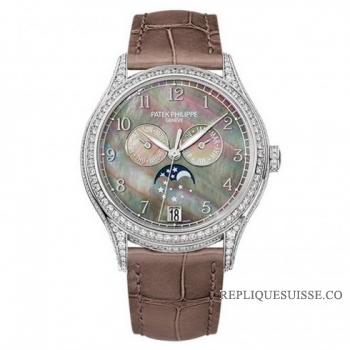 Calendrier annuel des Patek Philippe Complications pour Femme 4948G-001 Montres Copie