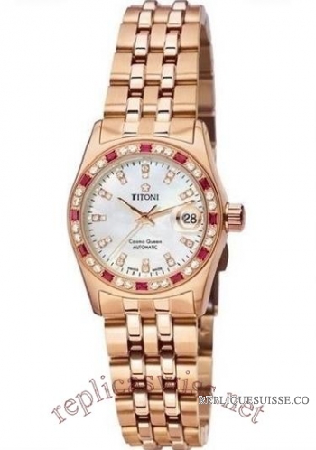 Titoni Cosmo Queen Femmes 728RG-DBR-309 Montre Réplique