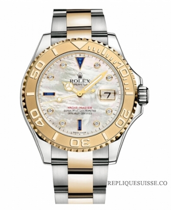 Rolex Yacht-Master Acier inoxydable et Or jaune Mother of pearl cadran 16623 MDS