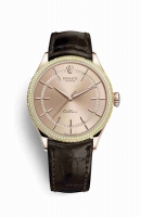 Copie Montre Rolex Cellini Time 18 ct Everose or 50605RBR cadran rose m50605rbr-0015