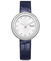 Piaget Possession Diamant Argent Cadran Dames Bleu En Cuir G0A43090 Montres Copie