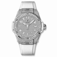 Copie Montre Hublot Big Bang One Click Acier Blanc Plein Pave 39mm 465.SE.9010.RW.1604