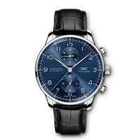 Copie Montre IWC Portugieser Automatique Chronographe Bleu Cadran Hommes IW371491