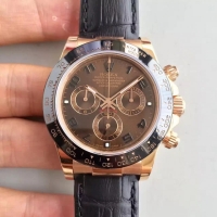 Réplique Rolex Daytona en or rose cadran brun chocolat 116515 LNBR