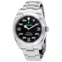 Réplique Rolex Air King 116900 noir Dial acier inoxidable