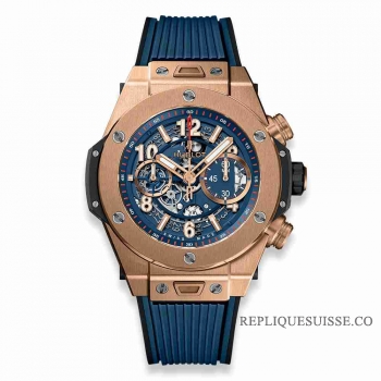 Copie Montre Hublot Big Bang Unico Bleu Roi 45mm 411.OX.5189.RX