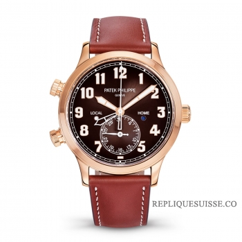 Patek Philippe Calatrava Pilot Time Temps de Voyage 5524R-001 Montres Copie