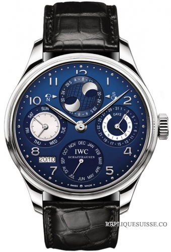 IWC Portuguese Perpetual Calendar Hemisphere Moonphase Montre Homme IW502121