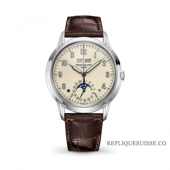 Patek Philippe Grand Complications, Calendrier Perpetuel, Or Blanc 40mm 5320G-001 Montres Copie
