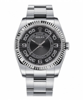 Rolex Oyster Perpetual No Date Acier inoxydable Noir cadran 116034 BKWAO