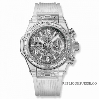 Copie Montre Baguettes Hublot Big Bang Unico Sapphire 45mm 411.JX.4802.RT.1904