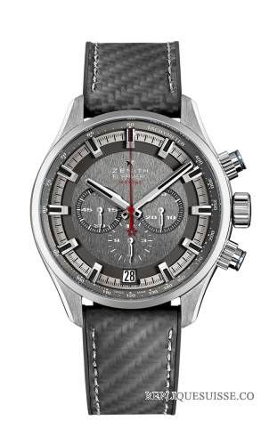 Zenith El Primero Sport Land Rover BAR Team Edition Bracelet en caoutchouc noir 03.2282.400 / 91.R578 Montres Copie