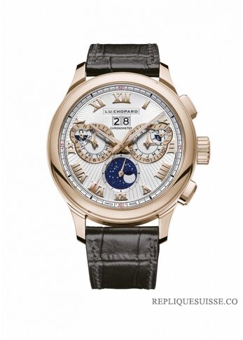 Réplique Chopard L.U.C Perpetual Chrono Or Rose / Argent