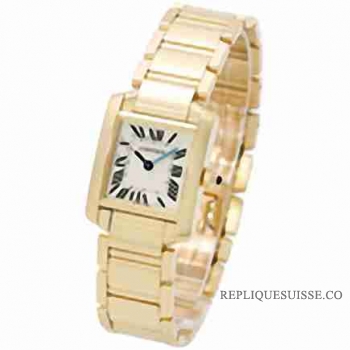 Cartier Tank Francaise Yellow Or Dames W50002N2 Montre Réplique