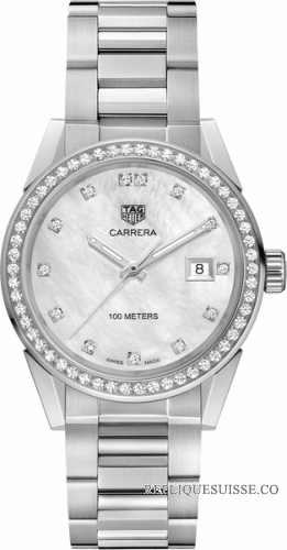 Copie Montre Tag Heuer Carrera Quartz Mesdames WBG1315.BA0758