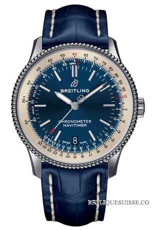 Copie Montre Breitling Navitimer 1 Automatique 38 Bleu Cadran Hommes A17325211C1P1