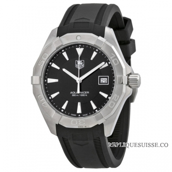 TAG Heuer Réplique Aquaracer Noir Dial Noir Rubber WAY1110.FT8021