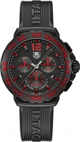 TAG Heuer Réplique Formula 1 Chronographe Noir et Red Dial Noir Rubber CAU111DFT6024