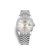 Rolex Datejust 36 Oystersteel or blanc 18 ct M126284RBR-0005 cadran argente