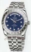 Tudor Classique Day Date 23010 bleu Index Diamants Hommes Montre Réplique