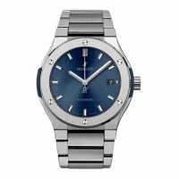 Copie Montre Hublot Classic Fusion Bleu Titane Bracelet 45mm 510.NX.7170.NX