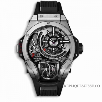 Copie Montre Hublot MP-09 Tourbillon Bi-Axe Titane 909.NX.1120.RX