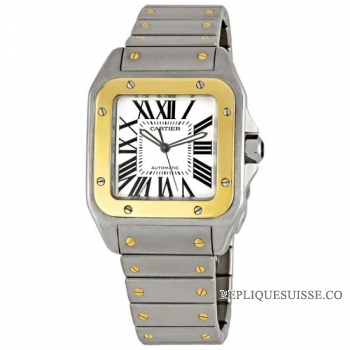 Cartier Santos 100 Automatique Hommes W200728G Montre Réplique