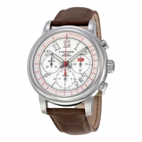 Chopard Mille Miglia Chronographe Cadran blanc marron Cuir 168511-3036