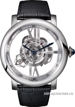 Rotonde de Cartier Astrotourbillon skeleton montre Réplique W1556250