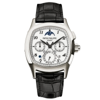 Patek Philippe Chronographe ?Calendrier des secondes divisees? 5951P argent 5951P-012 Montres Copie