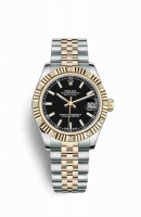 Copie Montre Rolex Datejust 31 Jaune Rolesor Oystersteel Or jaune 18 ct 178313 Cadran Noir m178313-0001