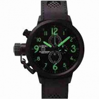 U-BOAT FlightDeck 50mm Chronographe noir Dial noir des hommes Montre Réplique