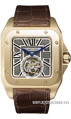 Cartier Santos 100 Flying Tourbillon W2020019 Montre Réplique