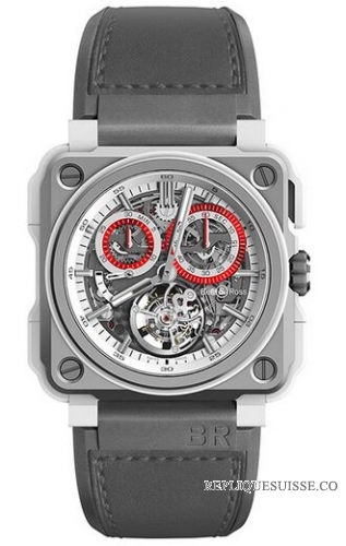 Copie Montre Bell & Ross BR-X1 Tourbillon Blanc Hawk BRX1-CHTB-WHC