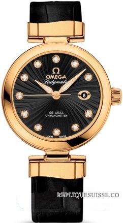 Omega De Ville Ladymatic Dames Or Diamant 425.63.34.20.51.002 Montre Réplique