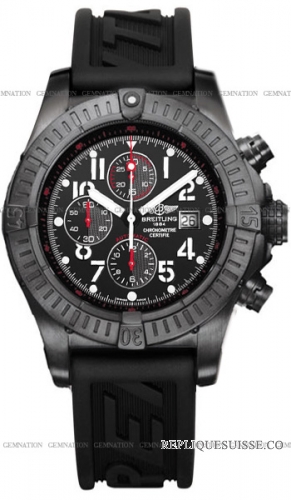 Breitling Super Avenger Chrono noir acier M1337010-B930 Montre Réplique [1409100154]