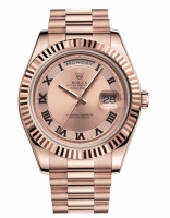 Réplique Rolex Day Date II President Pink or Champagne concentric cadran 218235 CHCRP