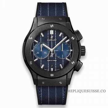 Copie Montre Hublot Classic Fusion Chronographe Italia Independant Pinstripe Ceramique 45mm 521.CM.2707.NR.ITI18