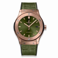 Copie Montre Hublot Classic Fusion Vert Roi Or 45mm 511.OX.8980.LR