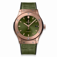 Copie Montre Hublot Classic Fusion Vert Roi Or 45mm 511.OX.8980.LR