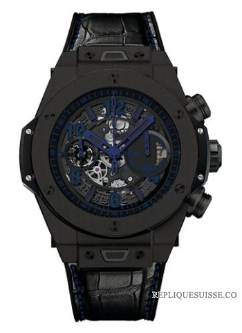 Hublot Big Bang Unico All Noir Bleu Montre Réplique