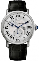 Cartier Rotonde de Cartier second fuseau horaire Jour/nuit Acier W1556368 Montre Réplique