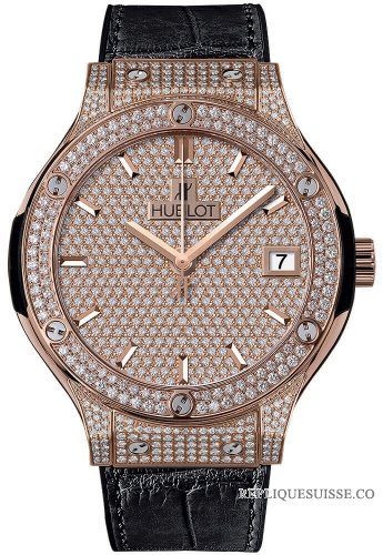 Hublot Classic Fusion King gold Full Pave 38mm 565.OX.9010.LR.1704