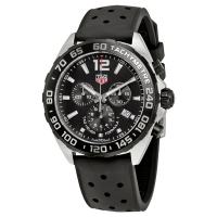 TAG Heuer Réplique Formula 1 Chronographe Noir Dial Noir Rubber CAZ1010.FT8024