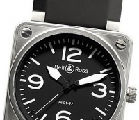 Bell & Ross BR01-92 acier noir Automatique Hommes Montre Réplique