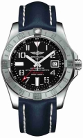 Breitling Avenger II GMT cuir Strap Deployant Buckle Montre Réplique