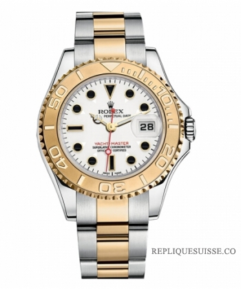 Rolex Yacht-Master Acier inoxydable et Or jaune blanc cadran 168623 W